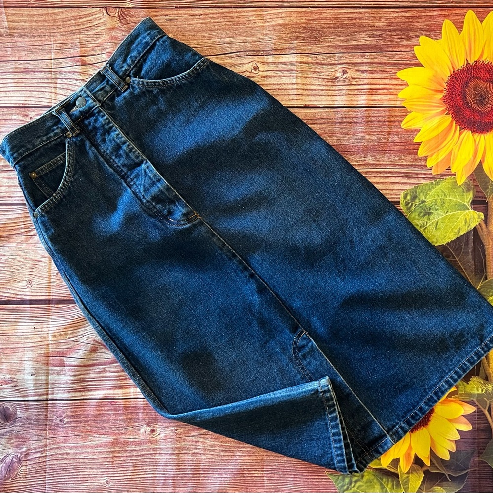 Vintage Mass Confusion Jean Skirt XS